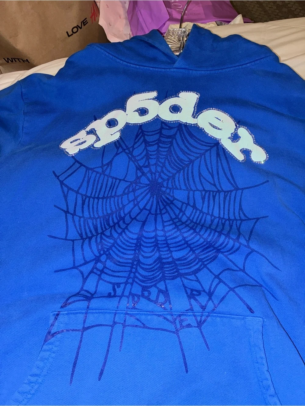 Sp5der OG Web Hoodie Mens size Large
